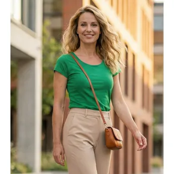 Dámské tričko Dámské triko ALTISPORT NoPrint NP/ALW221 STŘEDNĚ ZELENÁ M