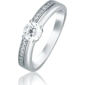 Oblečení a móda Zlatý prsten se zirkony z bílého zlata