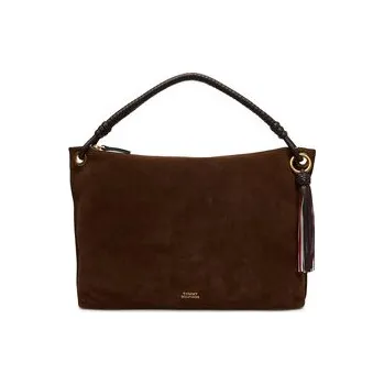 Kabelka Kabelka Tommy Hilfiger Th Statement Leather Bag Suede AW0AW18402 Hnědá OS