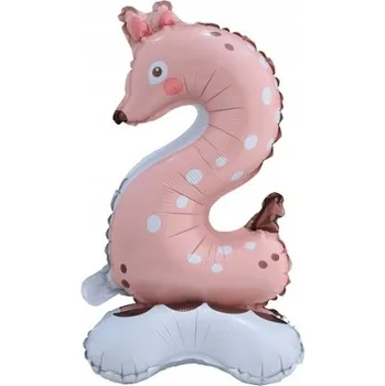 Balónek Foliový Stojící Balónek Číslo 2 Liška mini
