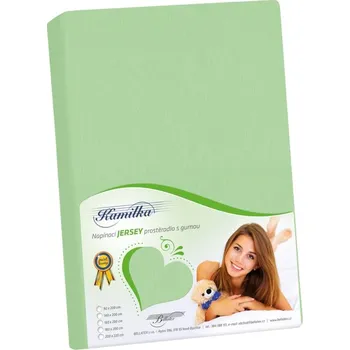 Prostěradlo veratex Prostěradlo jersey sv.zelená 90x200 cm
