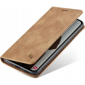 Pouzdro na mobilní telefon Flipové pouzdro Spacecase pro Samsung Galaxy A32 5G béžové