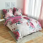 Povlečení na jednolůžko Flora Velikost: 80x80 cm + 135x200 cm