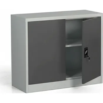 Policová skříň B2B Partner Kovová spisová skříň, demontovaná, 1 police, 950 x 800 x 400 mm, tmavě šedá