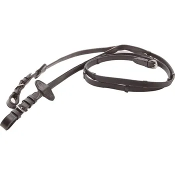 KAVALKADE Otěže biothane, černé, 16 mm, vel. XFULL