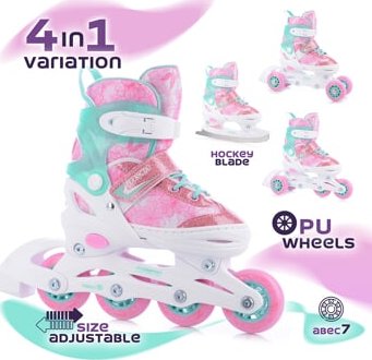 FunActiv TRILO 4in1 GIRL roztahovací brusle 26-29 Velikost: 34-37