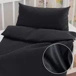 Dětské saténové povlečení do postýlky ST-006 Černé Do postýlky 90x120 a 40x60 cm
