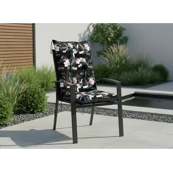 Podsedák Zahradní prošívaný podsedák na židli s opěrkou 50x50x80 cm CALLUM vzor 97 Mybesthome