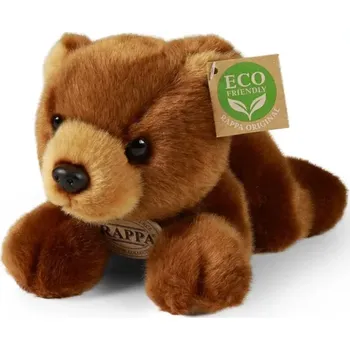 plyšák Rappa Plyšový medvěd hnědý ležící 20 cm ECO-FRIENDLY