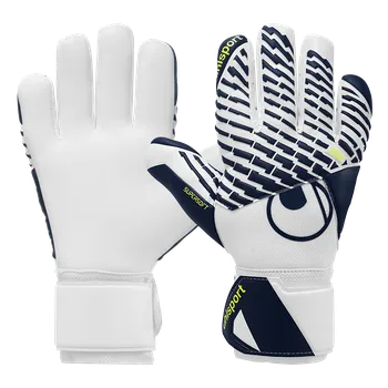 Brankářské rukavice Uhlsport FM Supersoft HN bílá/tmavě modrá UK 9,5