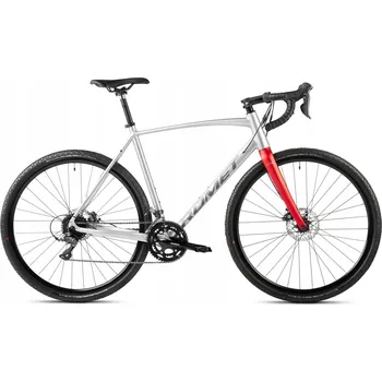 Gravel kolo Romet ASPRE 1, rám 56 cm, kola 28", stříbrné