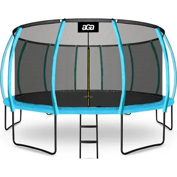 Trampolína Aga SPORT EXCLUSIVE Trampolína 500 cm Světle modrá + ochranná síť + žebřík