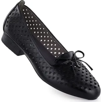 Dámské lodičky Dámské ažurové boty lord black Jezzi 222-5 38