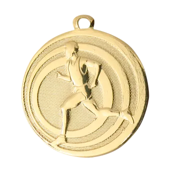 Medaile průměr 32 mm - běžec - Zlatá