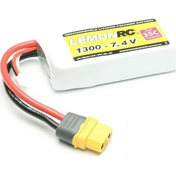 RC vybavení LemonRC 15710 akupack Li-Pol (modelářství), 7.4 V, 1300 mAh, články 2, 35 C, Softcase, XT60
