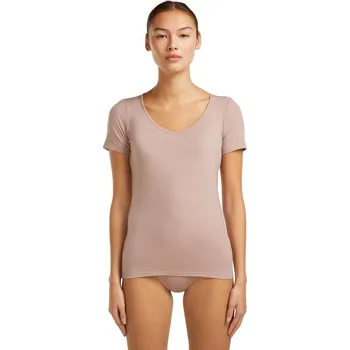 Dámské tričko Dámské merino triko s krátkým rukávem ICEBREAKER Wmns Siren SS Sweetheart, Pink Quartz velikost: S