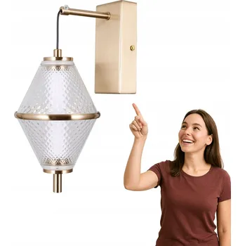 Nástěnné svítidlo Nástěnné svítidlo Italux zlaté s integrovaným LED zdrojem 5 W