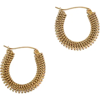 Náušnice Tatuum ELEGANTNÍ NÁUŠNICE ZLATÉ BARVY VE TVARU KRUHU — SPEADS