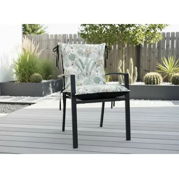 Podsedák Zahradní prošívaný podsedák na židli s opěrkou OSCAR vzor 133 50x50x50 cm Mybesthome