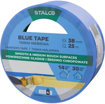 Lepicí páska Páska lepící, maskovací, 38 mm x 25 m, modrá, STALCO