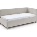 Béžová čalouněná rohová dětská postel bez roštu 90x200 cm Cool – Meise Möbel