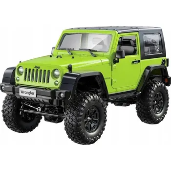 RC model auta 1:14 Jeep Wrangler Crawler Pro RC zelený/žlutý Double E E822