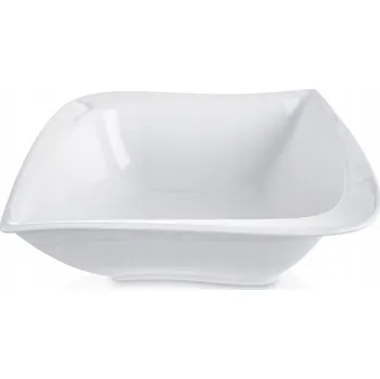 PORCELÁNOVÁ SALÁTOVÁ MISKA SALÁTOVÁ MÍSA BÍLÁ NA OVOCE A SALÁTY 1,3 L