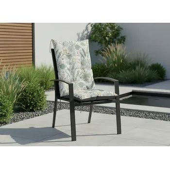 Podsedák Zahradní prošívaný podsedák na židli s opěrkou 50x50x80 cm CALLUM vzor 133 Mybesthome