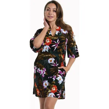 Dámská tunika Style Loja tunika 8111 dark olive/black - Anita Classix 848 dark olive/black M