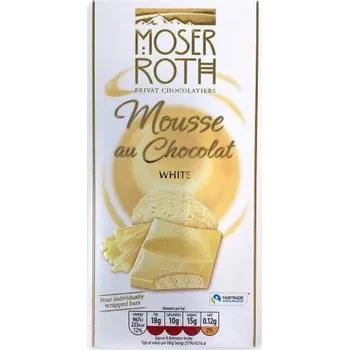 Cukrovinka Bílá čokoláda Moser Roth s bílou pěnovou náplní [Moser Roth,150g]