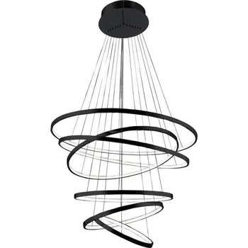 AZZARDO LED Závěsné svítidlo Azzardo Wheel 6 Long Dimm black AZ2923 140W 8400lm 3000K IP20 85cm stmívatelné černé - AZZARDO AZZ AZ2923