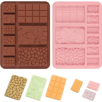 Forma na pečení Dortisimo Silikonová forma na čokoládu Tabulky (na 9 ks) 20 x 15 cm