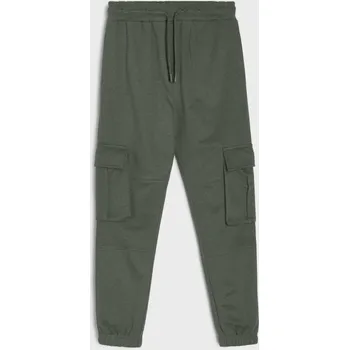 Sinsay - Tepláky cargo - zelená - 502FC-77X - 502FC-77X-146