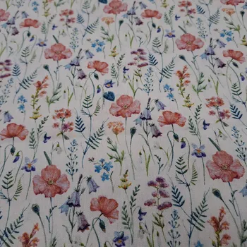 Pro útulný domov bavlněná látka VLČÍ MÁKY