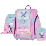 Školní set 3 ks Premium Light Axolotl – lehký batoh, pytlík a penál