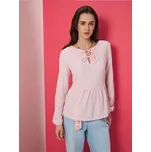 Sinsay - Halenka s ozdobnými volánky - růžová - 569HC-30X - 569HC-30X-XXS