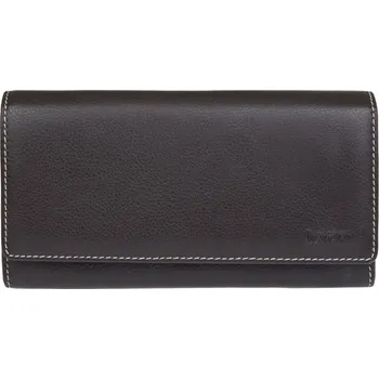 Peněženka Lagen dámská peněženka kožená 11230-tmavě hnědá/šedá - DBR/GREY