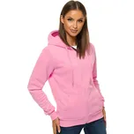 Ozonee Dámská mikina na zip Lismore světle růžová S