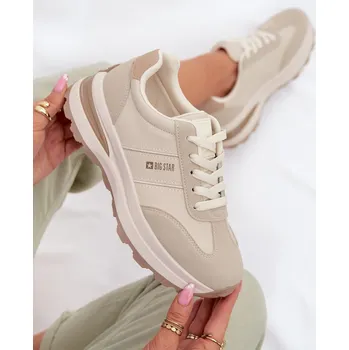 Dámské tenisky Dámské sportovní tenisky Big Star TT274876 HI-POLY SYSTEM Béžové 36