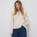 Reserved - Halenka s dekorativním límcem - pšeničná - 775II-12X - 775II-12X-L