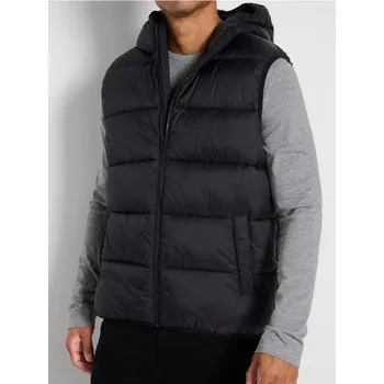 Pánská vesta Sinsay - Vesta s&nbsp;kapucí - černá - 1829O-99X - 1829O-99X-3XL