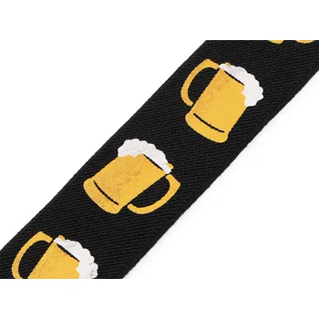 Textilie Šlová pruženka pivo šíře 35 mm Varianta: Černá, Balení: 1 m