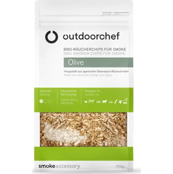 Tuhé palivo Outdoorchef Olive dřevěná štěpka BBQ 750g Outdoorchef
