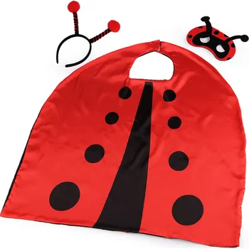 Karnevalový doplněk Karnevalový kostým - čmelák, beruška Varianta: 2 červená beruška, Balení: 1 sada