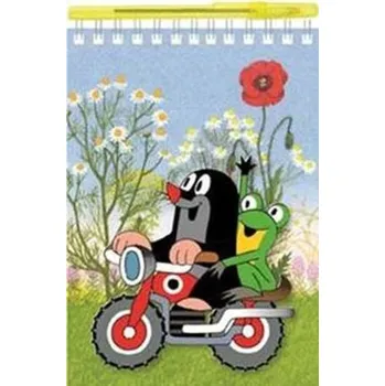 Krtek - Psací sada (Blok A5 s kroužkovou vazbou + kuličkové pero)