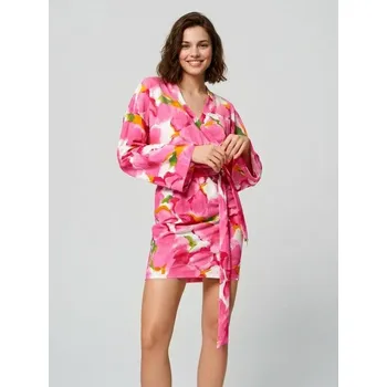 Dámské šaty Sinsay - Květinové mini šaty - vícebarevná - 6103W-MLC - 6103W-MLC-XXS