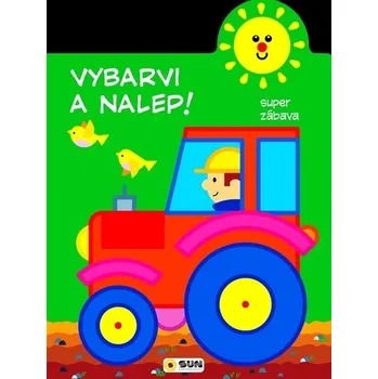 Traktor 2-3 roky: Vybarvi a nalep