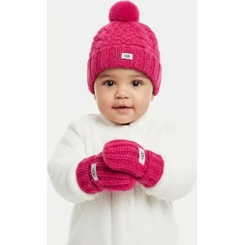 Čepice Čepice a rukavice Ugg K Infant Knit Set 22726 Růžová OS