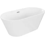 Akrylátová vana Mexen FLAVIA 150 x 75 cm bílá + automatická výpusť 54031507500
