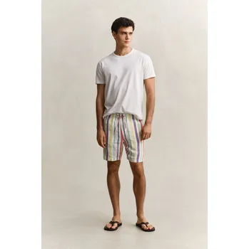 Pánské kraťasy ŠORTKY GANT REG MULTISTRIPE LINEN SHORTS MULTICOLOR